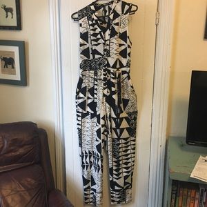 Black and white jumpsuit